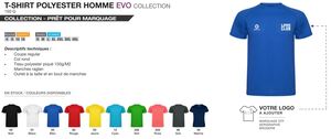 Tee-shirt Polyester Homme - 150g