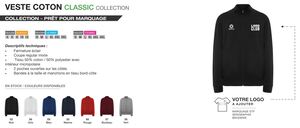 Sweat Sans Capuche avec Zip