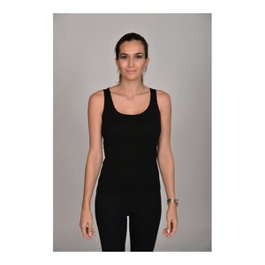 Debardeur femme coton Noir